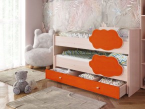 Кровать выкатная Соник на щитах (800*1600) с бортиком + ящик в Копейске - kopejsk.mebel-74.com | фото