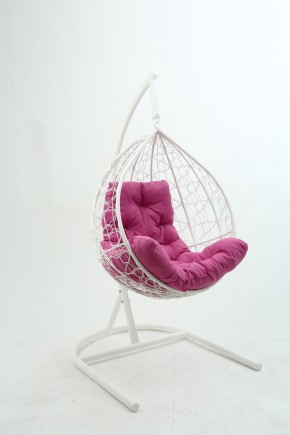 Подвесное кресло Бароло (белый/розовый) в Копейске - kopejsk.mebel-74.com | фото
