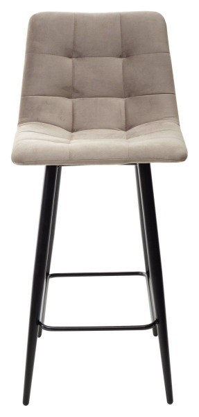 Полубарный стул CHILLI-QB латте #25, велюр / черный каркас (H=66cm) М-City в Копейске - kopejsk.mebel-74.com | фото