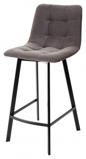Полубарный стул CHILLI-QB SQUARE графит #14, велюр / черный каркас (H=66cm) М-City в Копейске - kopejsk.mebel-74.com | фото