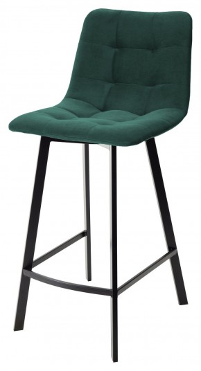 Полубарный стул CHILLI-QB SQUARE зеленый #19, велюр / черный каркас (H=66cm) М-City в Копейске - kopejsk.mebel-74.com | фото
