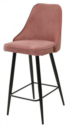 Полубарный стул NEPAL-PB РОЗОВЫЙ #15, велюр/ черный каркас (H=68cm) М-City в Копейске - kopejsk.mebel-74.com | фото