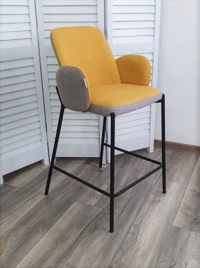 Полубарный стул NYX (H=65cm) VF106 желтый / VF120 серый М-City в Копейске - kopejsk.mebel-74.com | фото