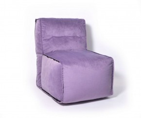 Прямое модульное бескаркасное кресло Комфорт (Фиолет велюр) в Копейске - kopejsk.mebel-74.com | фото