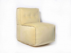 Прямое модульное бескаркасное кресло Комфорт (Желтый велюр) в Копейске - kopejsk.mebel-74.com | фото