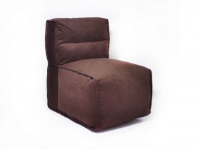 Прямое модульное бескаркасное кресло Комфорт (Шоколад велюр) в Копейске - kopejsk.mebel-74.com | фото