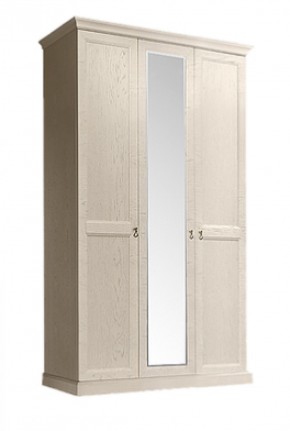 Шкаф 3-х дверный (с зеркалом) для платья и белья Венеция дуб седан (ВНШ1/3) в Копейске - kopejsk.mebel-74.com | фото