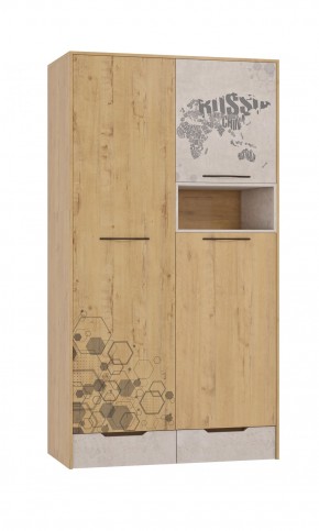 Шкаф для одежды 3 двери и 2 ящика Шк134.0 ДС Стэнфорд в Копейске - kopejsk.mebel-74.com | фото