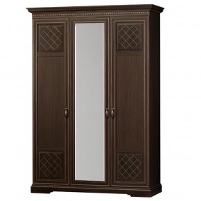 Шкаф для одежды 3-дверный №800 Парма Дуб нортон темный в Копейске - kopejsk.mebel-74.com | фото