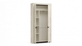 Шкаф для одежды 33.18 "Лючия" (бетон пайн белый / венге / белый) в Копейске - kopejsk.mebel-74.com | фото