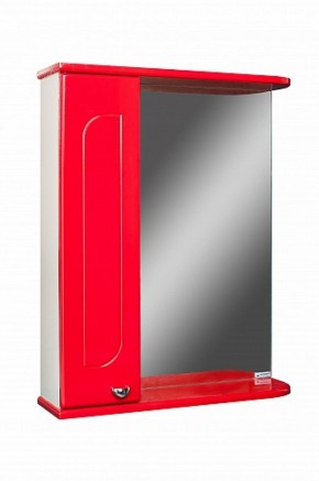 Шкаф-зеркало Радуга Красный 50 левый АЙСБЕРГ (DA1122HZR) в Копейске - kopejsk.mebel-74.com | фото