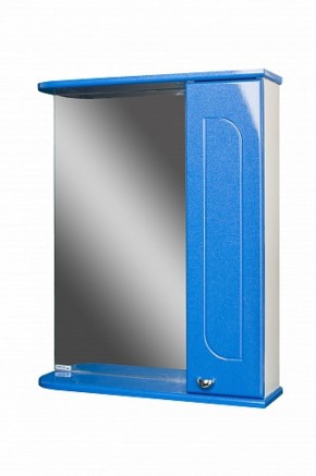 Шкаф-зеркало Радуга Синий металлик 60 правый АЙСБЕРГ (DA1130HZR) в Копейске - kopejsk.mebel-74.com | фото