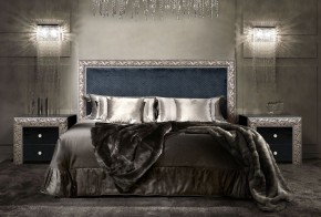 Спальный гарнитур Тиффани Premium черная/серебро в Копейске - kopejsk.mebel-74.com | фото