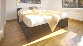 Стандарт Кровать 1600, цвет венге, ШхГхВ 163,5х203,5х70 см., сп.м. 1600х2000 мм., без матраса, основание есть в Копейске - kopejsk.mebel-74.com | фото