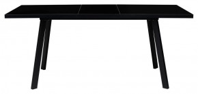 Стол ФИН 120 Черный, стекло/ Черный каркас М-City в Копейске - kopejsk.mebel-74.com | фото