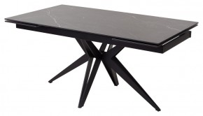 Стол FORIO 160 MATT BLACK MARBLE SOLID CERAMIC / BLACK, ®DISAUR в Копейске - kopejsk.mebel-74.com | фото