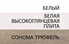 Стол письменный /TYP 80, LINATE ,цвет белый/сонома трюфель в Копейске - kopejsk.mebel-74.com | фото