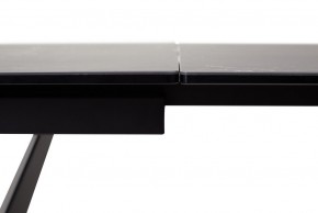 Стол RIETI 200 NERO KL-116 Черный мрамор матовый, итальянская керамика/ черный каркас, ®DISAUR в Копейске - kopejsk.mebel-74.com | фото