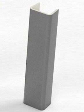Торцевая заглушка  для цоколя h100 мм (Алюминий, Белый, Черный, Сонома) в Копейске - kopejsk.mebel-74.com | фото