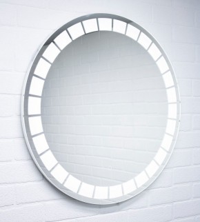 Зеркало Маскат 700х700 с подсветкой Домино (GL7057Z) в Копейске - kopejsk.mebel-74.com | фото